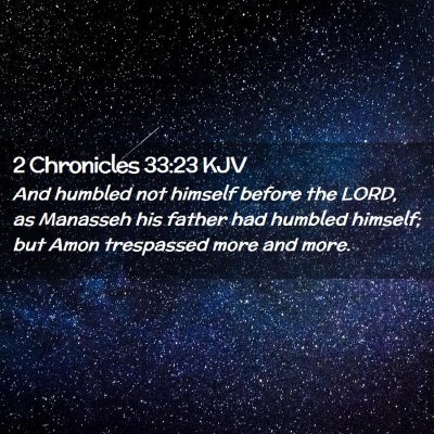 2 Chronicles 33:23 KJV Free Bible Images