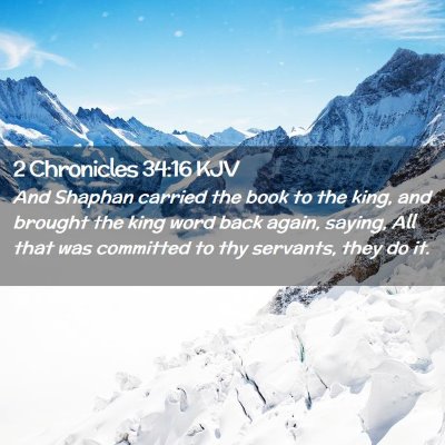 2 Chronicles 34:16 KJV Free Bible Images