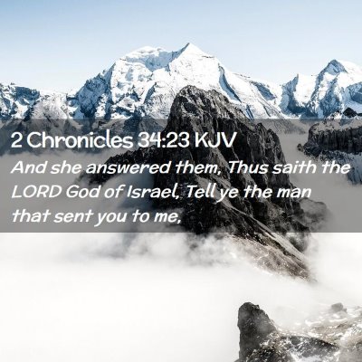 2 Chronicles 34:23 KJV Free Bible Images