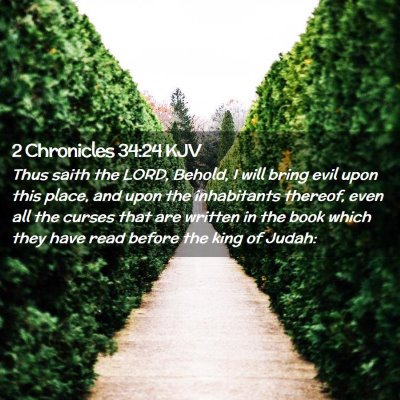 2 Chronicles 34:24 KJV Free Bible Images