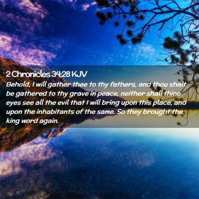 2 Chronicles 34:28 KJV Free Bible Images