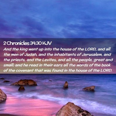 2 Chronicles 34:30 KJV Free Bible Images