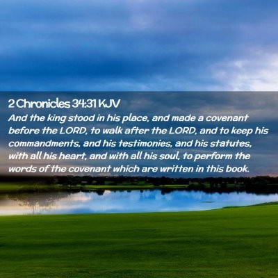 2 Chronicles 34:31 KJV Free Bible Images