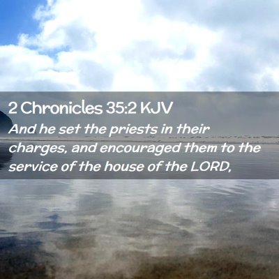 2 Chronicles 35:2 KJV Free Bible Images