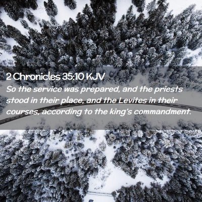 2 Chronicles 35:10 KJV Free Bible Images