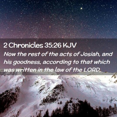 2 Chronicles 35:26 KJV Free Bible Images