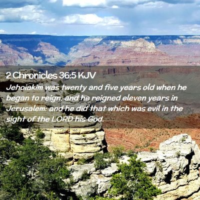 2 Chronicles 36:5 KJV Free Bible Images