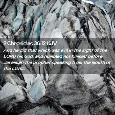 2 Chronicles 36:12 KJV Free Bible Images