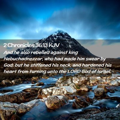 2 Chronicles 36:13 KJV Free Bible Images