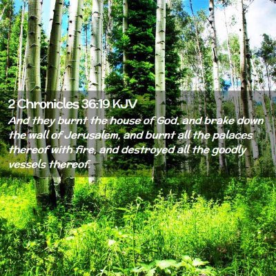 2 Chronicles 36:19 KJV Free Bible Images