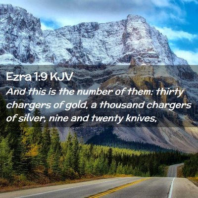 Ezra 1:9 KJV Free Bible Images