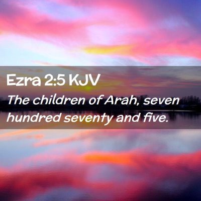 Ezra 2:5 KJV Free Bible Images