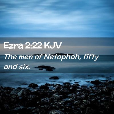 Ezra 2:22 KJV Free Bible Images