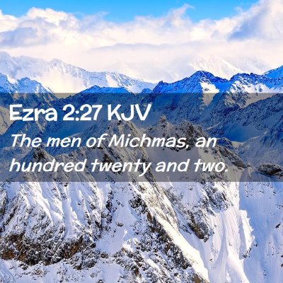 Ezra 2:27 KJV Free Bible Images