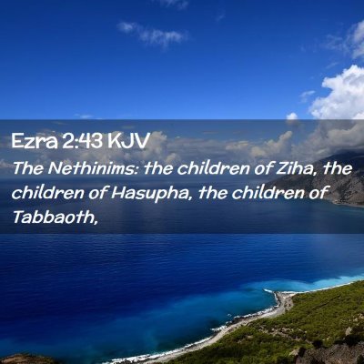 Ezra 2:43 KJV Free Bible Images