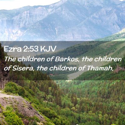 Ezra 2:53 KJV Free Bible Images