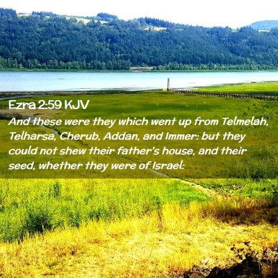 Ezra 2:59 KJV Free Bible Images