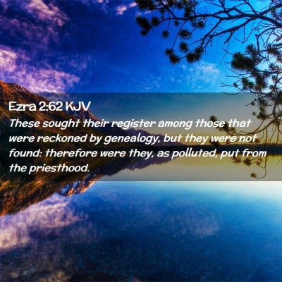 Ezra 2:62 KJV Free Bible Images