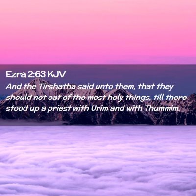 Ezra 2:63 KJV Free Bible Images