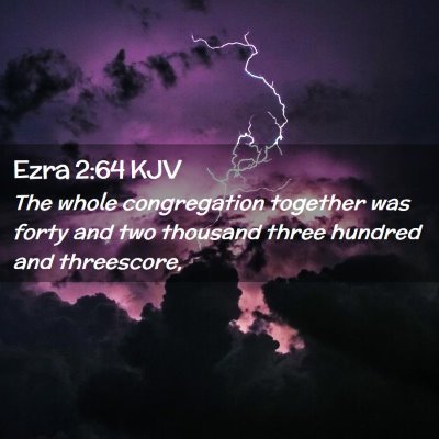 Ezra 2:64 KJV Free Bible Images