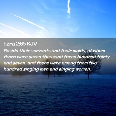 Ezra 2:65 KJV Free Bible Images