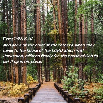 Ezra 2:68 KJV Free Bible Images