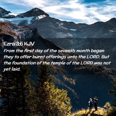 Ezra 3:6 KJV Free Bible Images