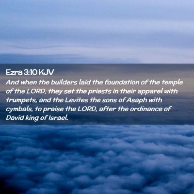 Ezra 3:10 KJV Free Bible Images