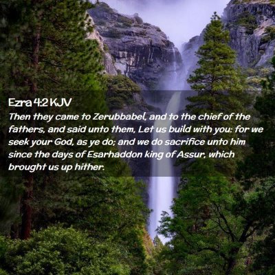 Ezra 4:2 KJV Free Bible Images