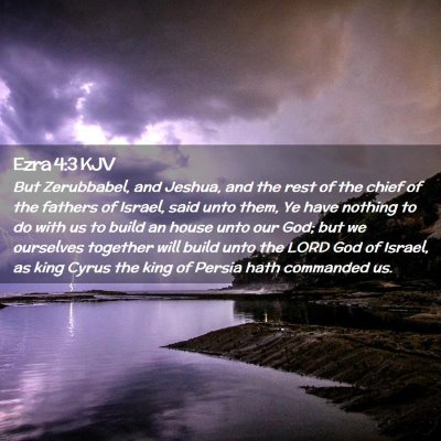 Ezra 4:3 KJV Free Bible Images