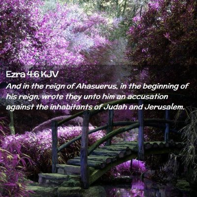 Ezra 4:6 KJV Free Bible Images