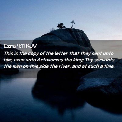 Ezra 4:11 KJV Free Bible Images