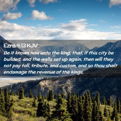 Ezra 4:13 KJV Free Bible Images