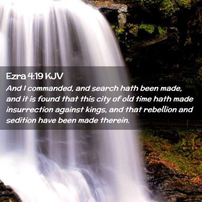 Ezra 4:19 KJV Free Bible Images