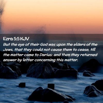 Ezra 5:5 KJV Free Bible Images