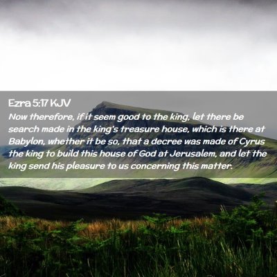 Ezra 5:17 KJV Free Bible Images