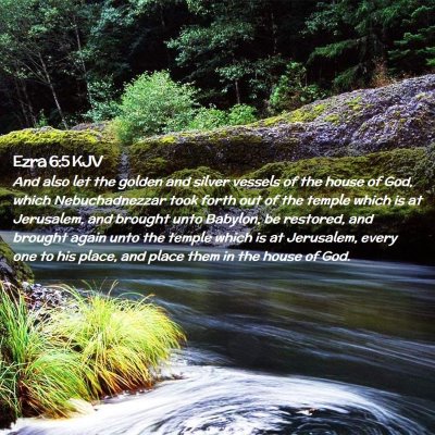 Ezra 6:5 KJV Free Bible Images