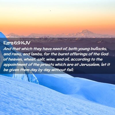 Ezra 6:9 KJV Free Bible Images