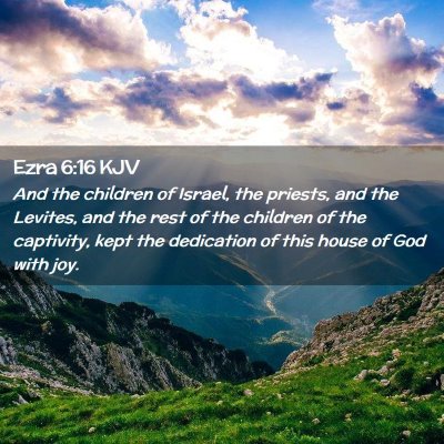 Ezra 6:16 KJV Free Bible Images