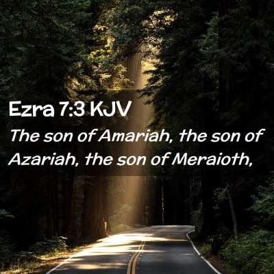 Ezra 7:3 KJV Free Bible Images