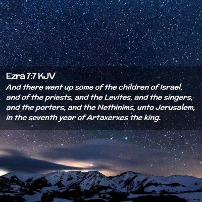 Ezra 7:7 KJV Free Bible Images