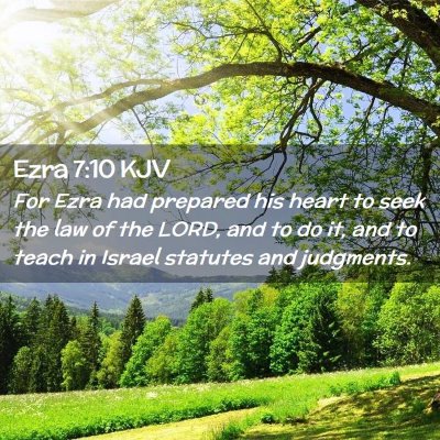 Ezra 7:10 KJV Free Bible Images