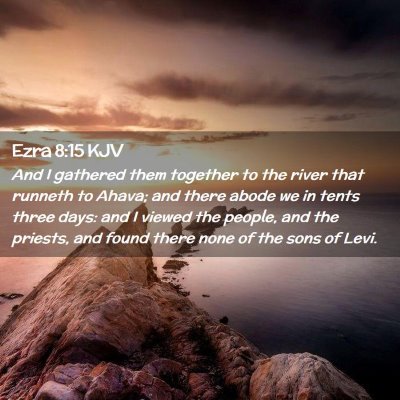 Ezra 8:15 KJV Free Bible Images