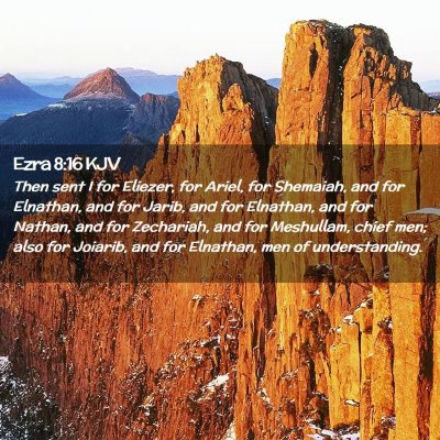 Ezra 8:16 KJV Free Bible Images