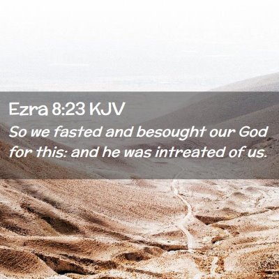 Ezra 8:23 KJV Free Bible Images