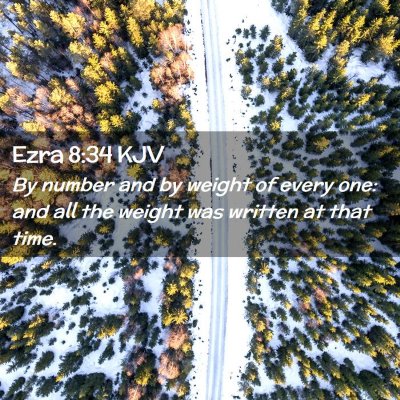 Ezra 8:34 KJV Free Bible Images