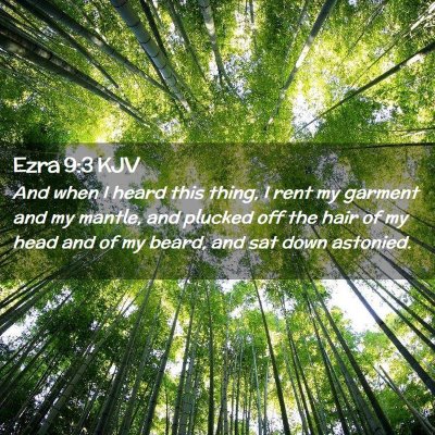 Ezra 9:3 KJV Free Bible Images