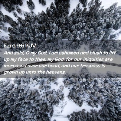 Ezra 9:6 KJV Free Bible Images