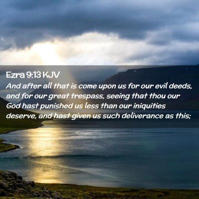 Ezra 9:13 KJV Free Bible Images