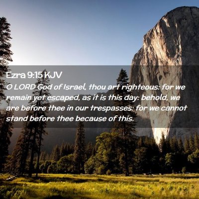 Ezra 9:15 KJV Free Bible Images